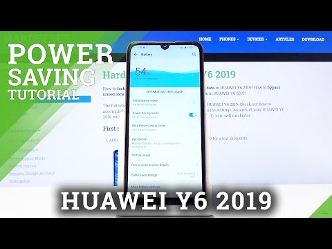 How to Enter Power Saving Mode in Huawei Y6 2019 - Use Low Power Mode