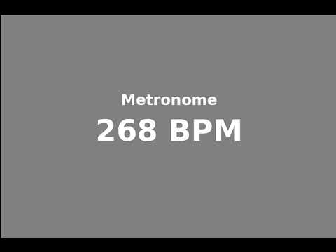 metronome 268 bpm