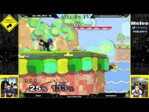 Avalon IV - Baxon vs DancingQueen - SSBM Singles Loser Quarter Final
