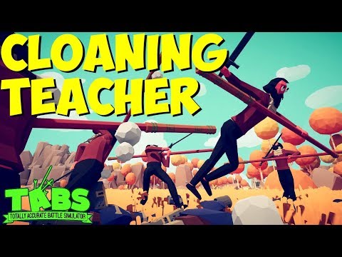 The Teacher vs Other Units (Cloning Edition) 1v1 + Bonus - TABS MODDED