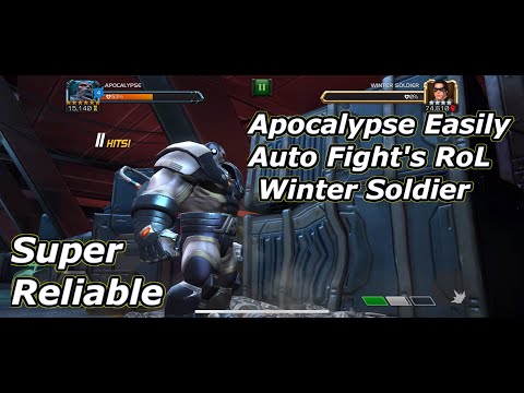 Apocalypse Easily Auto Fights RoL Winter Soldier.