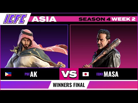AK (Shaheen) vs Masa (Negan) Winners Finals - ICFC Asia Tekken 7 Season 4 Week 2