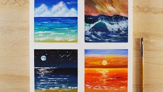 アクリル絵の具を使用した4パターンの海の描き方 Acrylic Painting 初心者が簡単に絵を描く方法 107 موقع ويب حيث يمكنك مشاهدة مقاطع فيديو موسيقية مجانية