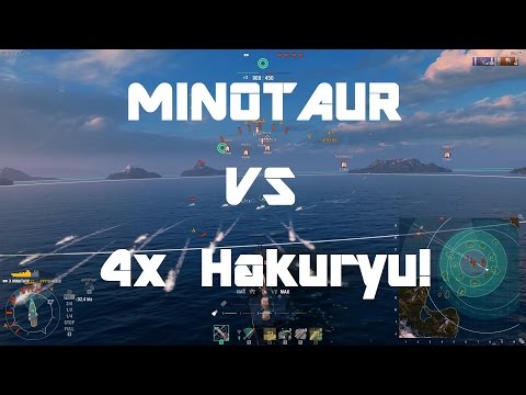 Minotaur vs 4 Hakuryu's - AA-test!