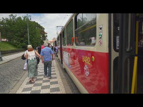 Czech Republic, Prague, tram 12 ride from Újezd to Sídliště Barrandov