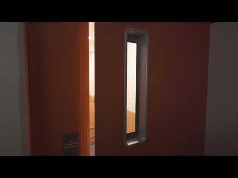 Sweden, Stockholm, Brandbergen, Tvillingarnas gata 330, KONE elevator - going up