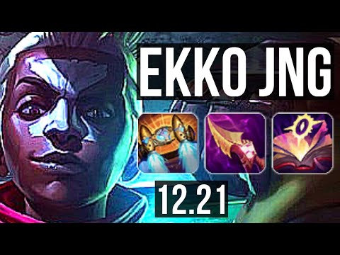 EKKO vs HECARIM (JNG) | 15/0/7, 2400+ games, 2.6M mastery, Legendary | KR Master | 12.21