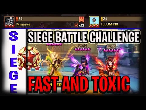 NEW TOXIC META SIEGE DEFENSE SEARA MARTINA SHAINA from ILLUMIN8 - Summoners War