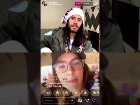 Belinda hace videollamada con Jared Leto