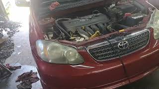 2003-2008 Toyota Corrola Matrix Pontiac Vibe Thermostat Replacement How To