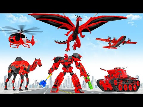Police Camel Flying Car Snake Robot Transforming Game 2023 - Android iOS Gameplay