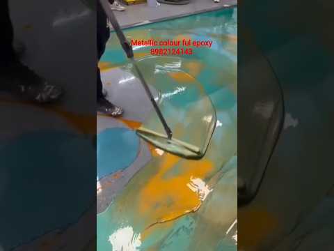😍best metallic🫢 | epoxy flooring in india | #shorts #ytshorts #explore #machine