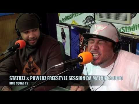 Statuzz & Powerz freestyle session live at Da Matrix Studios PT4 KING SQUAD TV