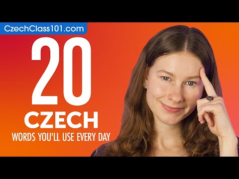 20 Czech Words You'll Use Every Day - Basic Vocabulary #42