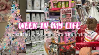 WEEK IN MY LIFE| DECORATE THE TREE WITH ME 🎄, CHRISTMAS SHOPPING🛍️, RUNNING ERRANDS,CHITCHAT