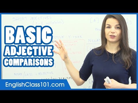 Basic Adjective Comparisons - Learn English Grammar Video