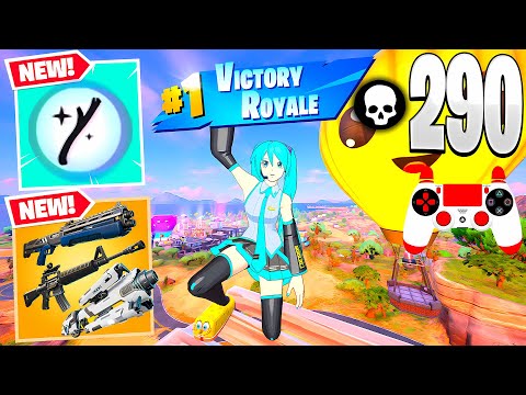 290 Elimination Solo Vs Squads - Zero Build Gameplay Wins (NEW Fortnite Chapter 7 Season 1)