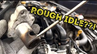 How to clean and replace a Subaru Impreza EGR valve.  Code p0400
