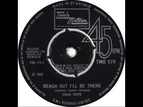 UK New Entry 1966 (318) Four Tops - Reach Out I'll Be There