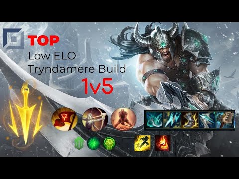 Tryndamere Carry on Low ELO - 1v5 vs Lucian on Top Lane