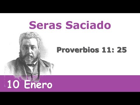Seras Saciado 10 Enero | Devocional La Chequera del Banco de la Fe Charles Spurgeon