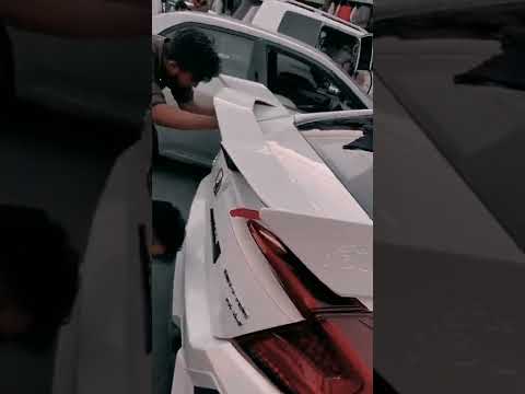 civic spoiler installation #shorts