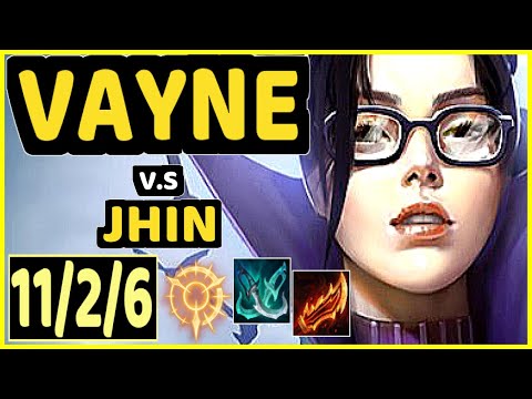 NIXERINO (VAYNE) vs JHIN - 11/2/6 KDA BOTTOM ADC GAMEPLAY - EUW Ranked DIAMOND