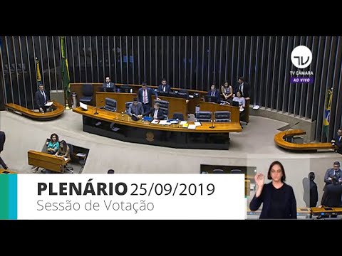 Plenário - Sessão de votação - 25/09/19 - 13:30