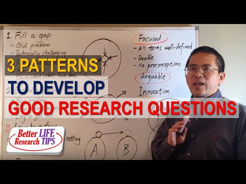 003 Literature Review in Research Methodology - How to Develop a Good Research Question Video
