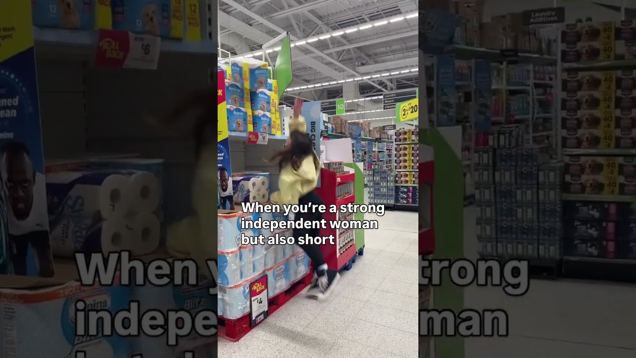 Petition for shops to have smaller shelves #funny #youtubeshorts