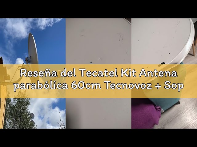 Vídeo relacionado con Kit Antena parabólica 60cm Tecnovoz + Soporte Pared + Rollo 20m TELEVES + LNB Universal