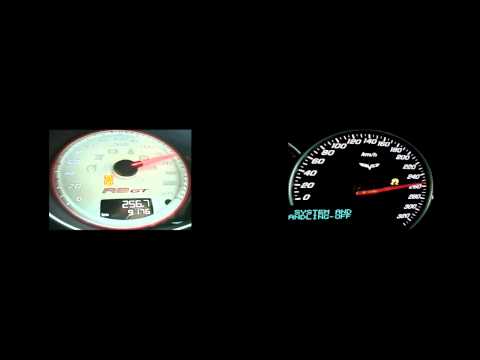 Audi R8 GT (V10) vs Corvette ZR1 0-290 km/h