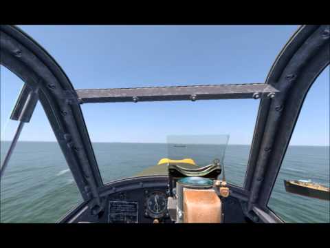 Il2 CoD Ship attack Bf 109 E online