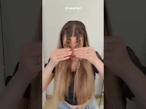 Cute Hair style Girls Simple and Easy😍: #shorts #hairstyle #hairstyles #hairstyletutorial