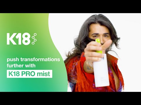 K18 Molecular Repair Hair Mist Atstatomasis molekulinis plaukų purškiklis, 300 ml video
