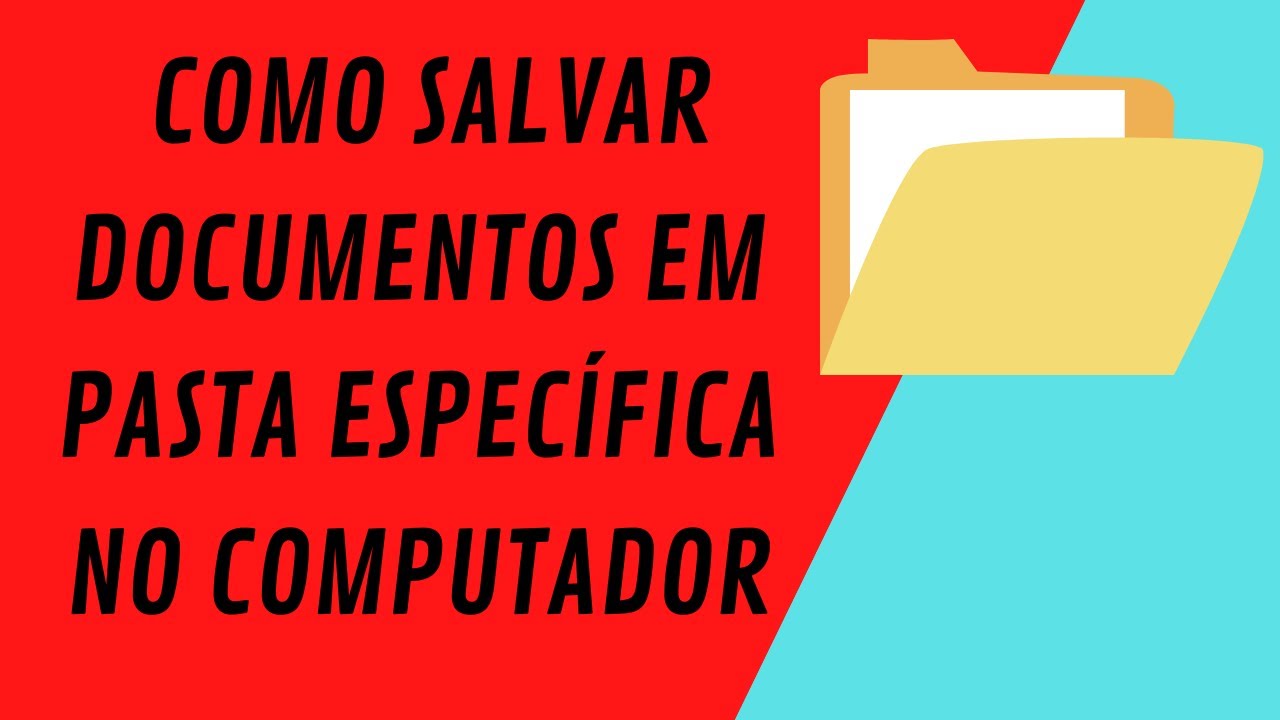 Como salvar documentos corretamente em  pastas específicas no seu computador ou notebook