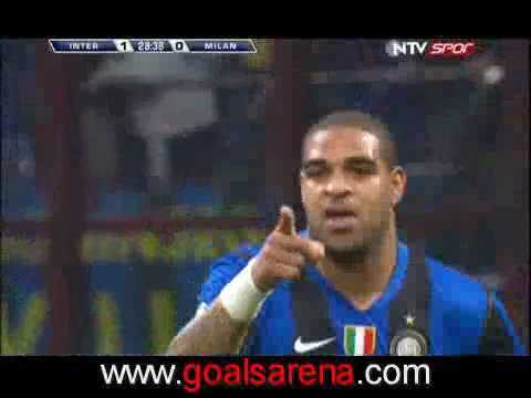 Inter Milan vs Ac Milan  15.02.2009 (1:0) Goal Adriano