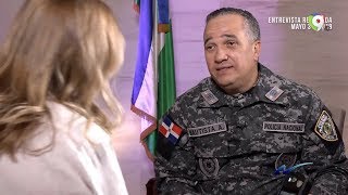 Entrevista Ney Aldrin Bautista, Director de la Policia Nacional por Nuria Piera