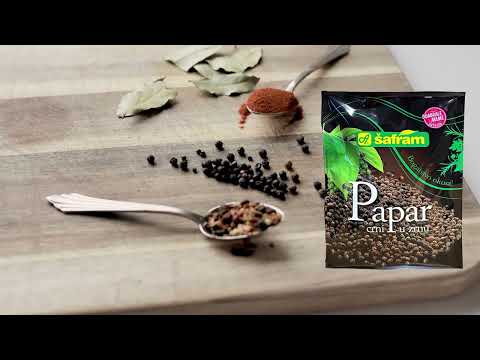 Pfeffer schwarz gemahlen und Lorbeerblätter von Safram aus Kroatien