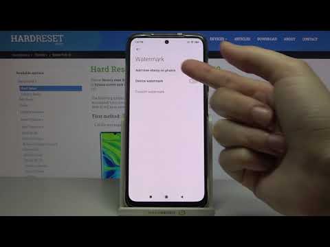 How to Use Camera Watermark in XIAOMI Redmi Note 10 – Manage Camera Watermark
