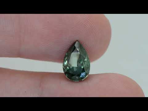 Pear Diamond Fancy Deep Green 2.31 Carat VS2