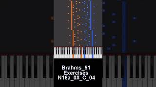 Brahms 51 N16a Complete 0# C 04　[ Improve in 1 minute]　1分で上達するブラームス「51の練習曲」【N16a_0#_C_04】