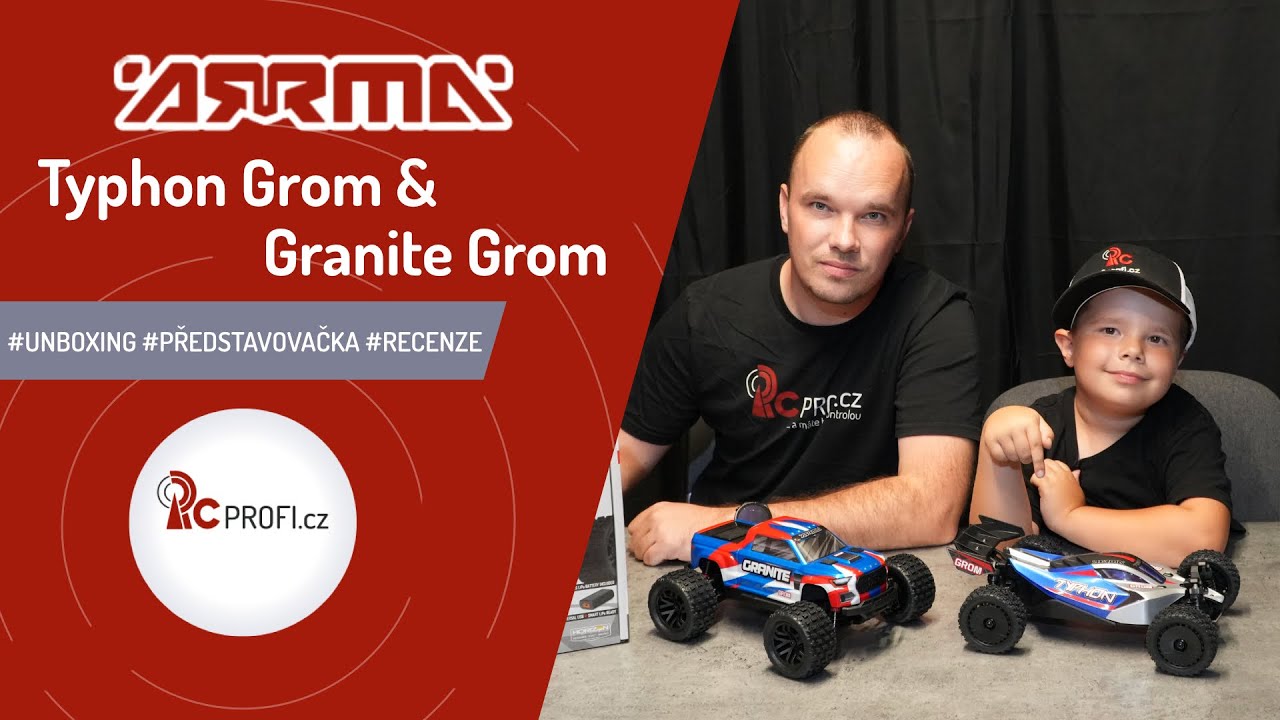 RC auto Arrma Typhon Grom 1:18 4WD Smart RTR, modré