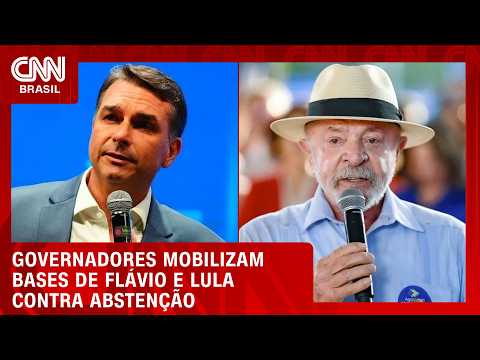Governadores eleitos mobilizam bases para Flávio e Lula contra abstenção | CNN 360°