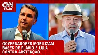 Vídeo: Governadores eleitos mobilizam bases para Flávio e Lula contra abstenção | CNN 360°