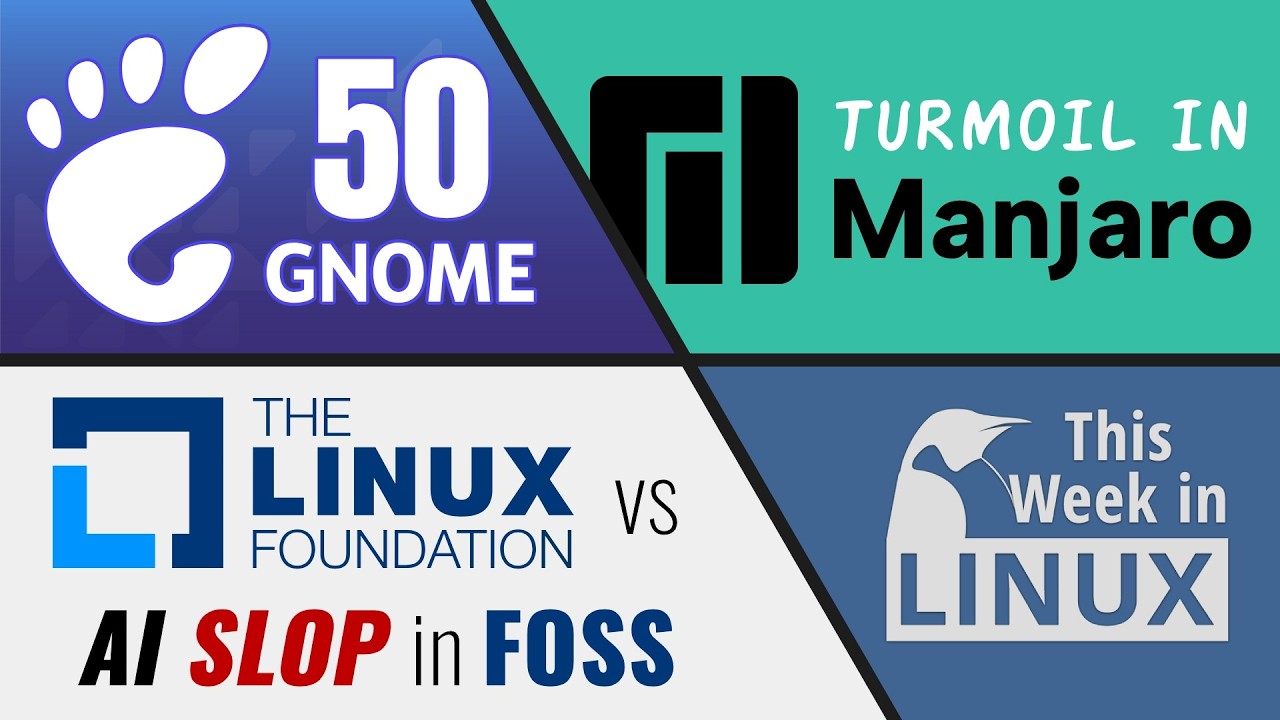 GNOME 50, Manjaro 2.0 Manifesto, Blender 5.1, Fedora Asahi, Samba, & more Linux news