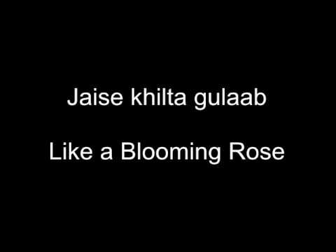 ek ladki ko dekha tho -1942 A Love Story- hindi lyrics with english translation