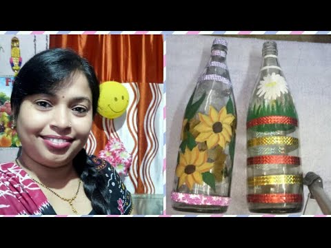 Let's reuse the waste bottles !!! || DIY video || Indian youtuber monidipa