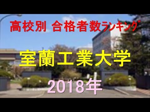 栄養学科 室蘭工業大学 高校別合格者数ランキング 2018年【グラフでわかる】