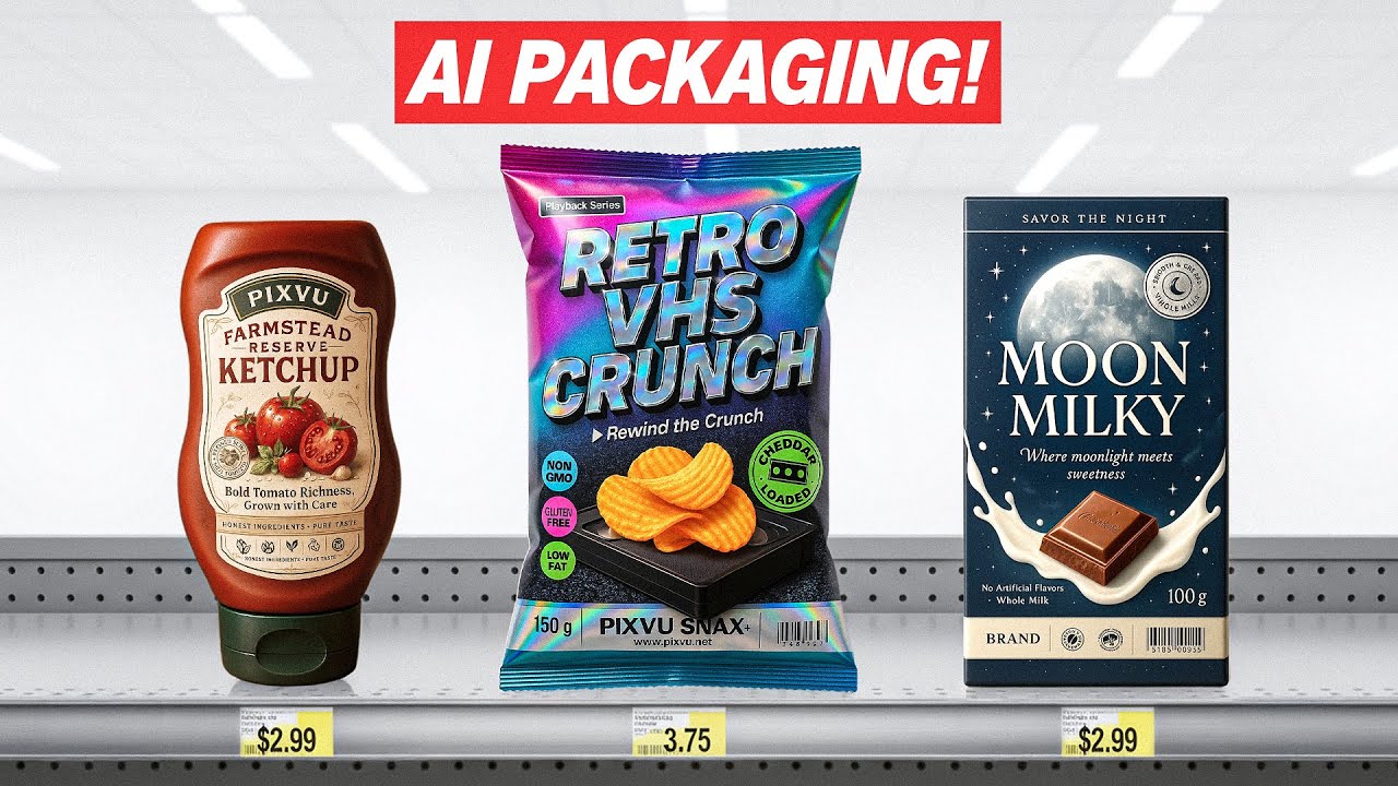 I Made UNLIMITED Packaging Designs from ONE Prompt!